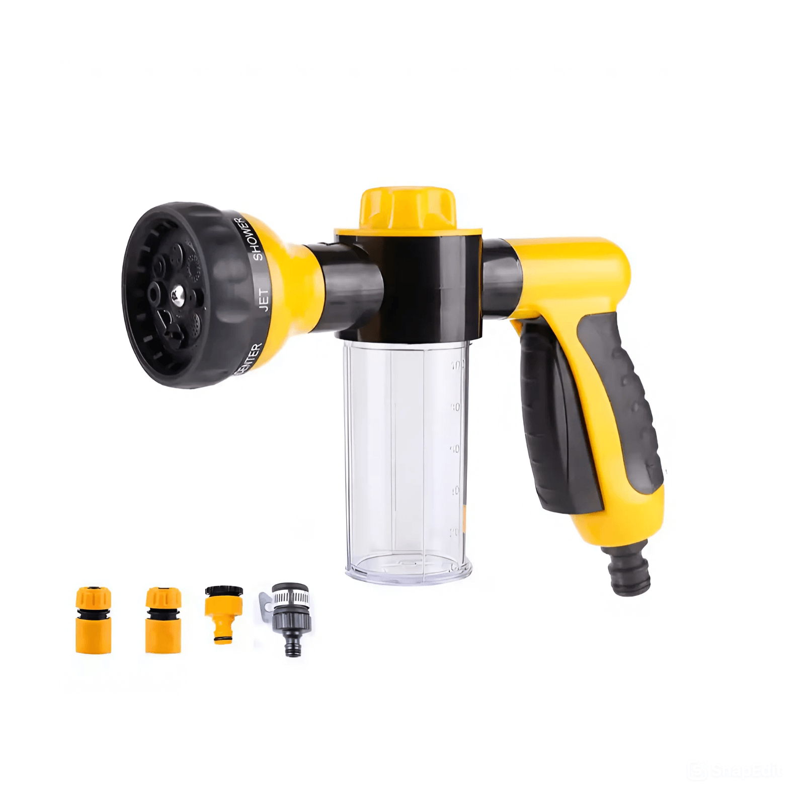 High-pressure pet washer with soap dispenser